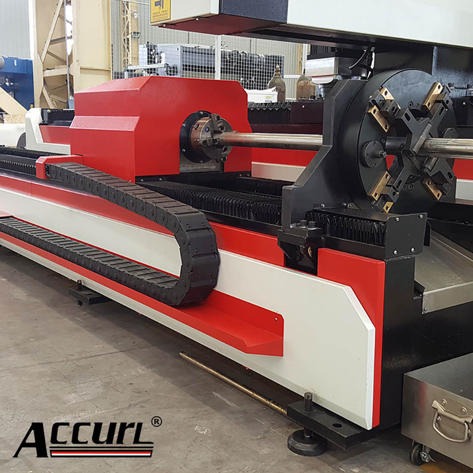 ACCURL 700W Tube Laser Cutting Machine for  Tube Pipe Laser and metal Cutting3