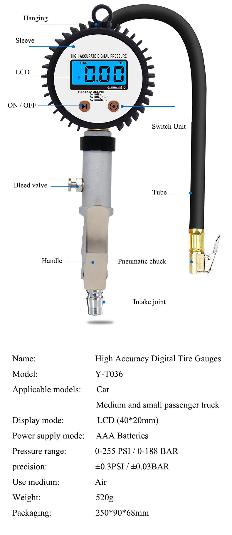 digital pressure gauge (15)
