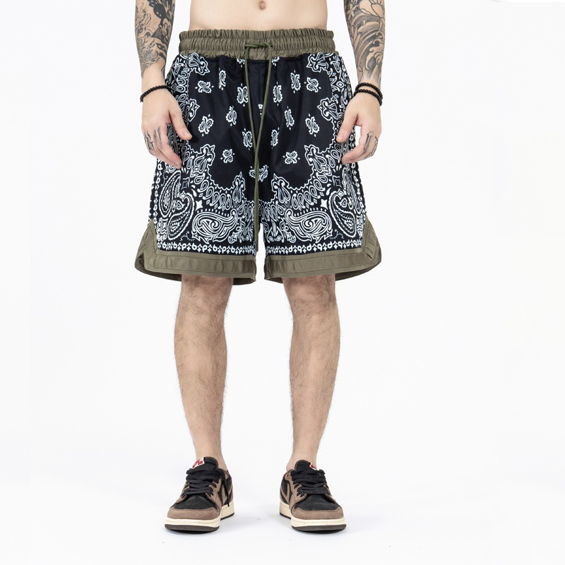 Bless Patchwork Custom Printed Shorts