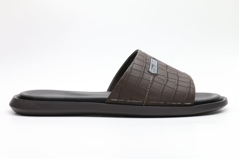 Men’s slipper real leather logo custom designable shoes