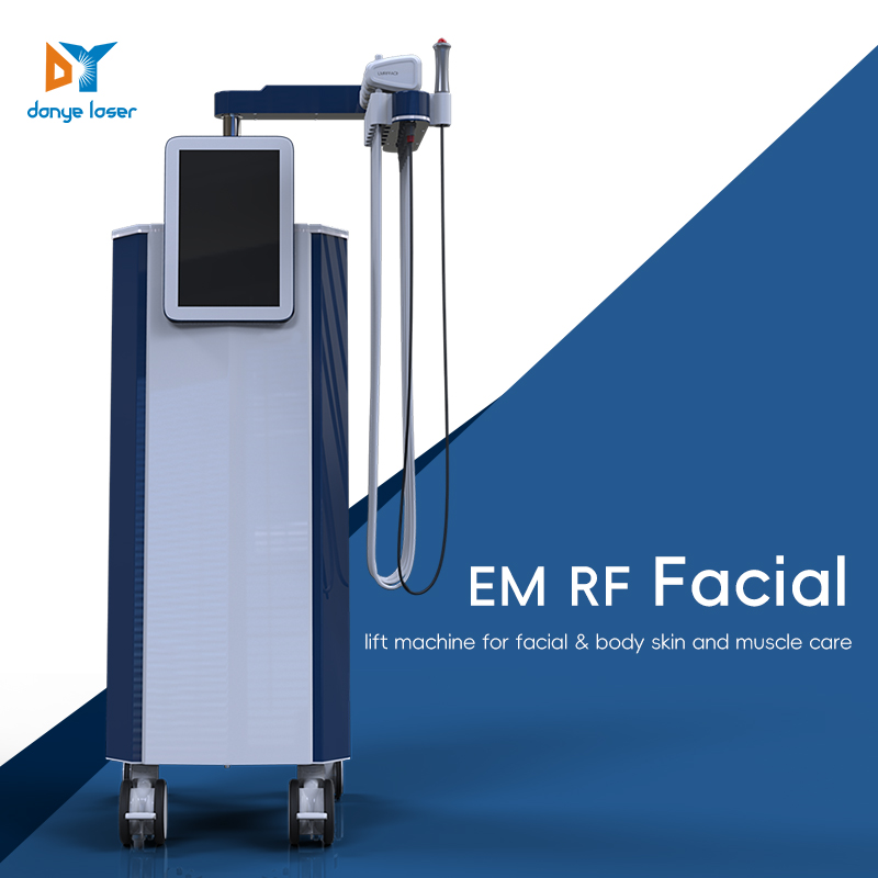  Vertical pulse lift EM face massage em rf facial electrotherapy machine