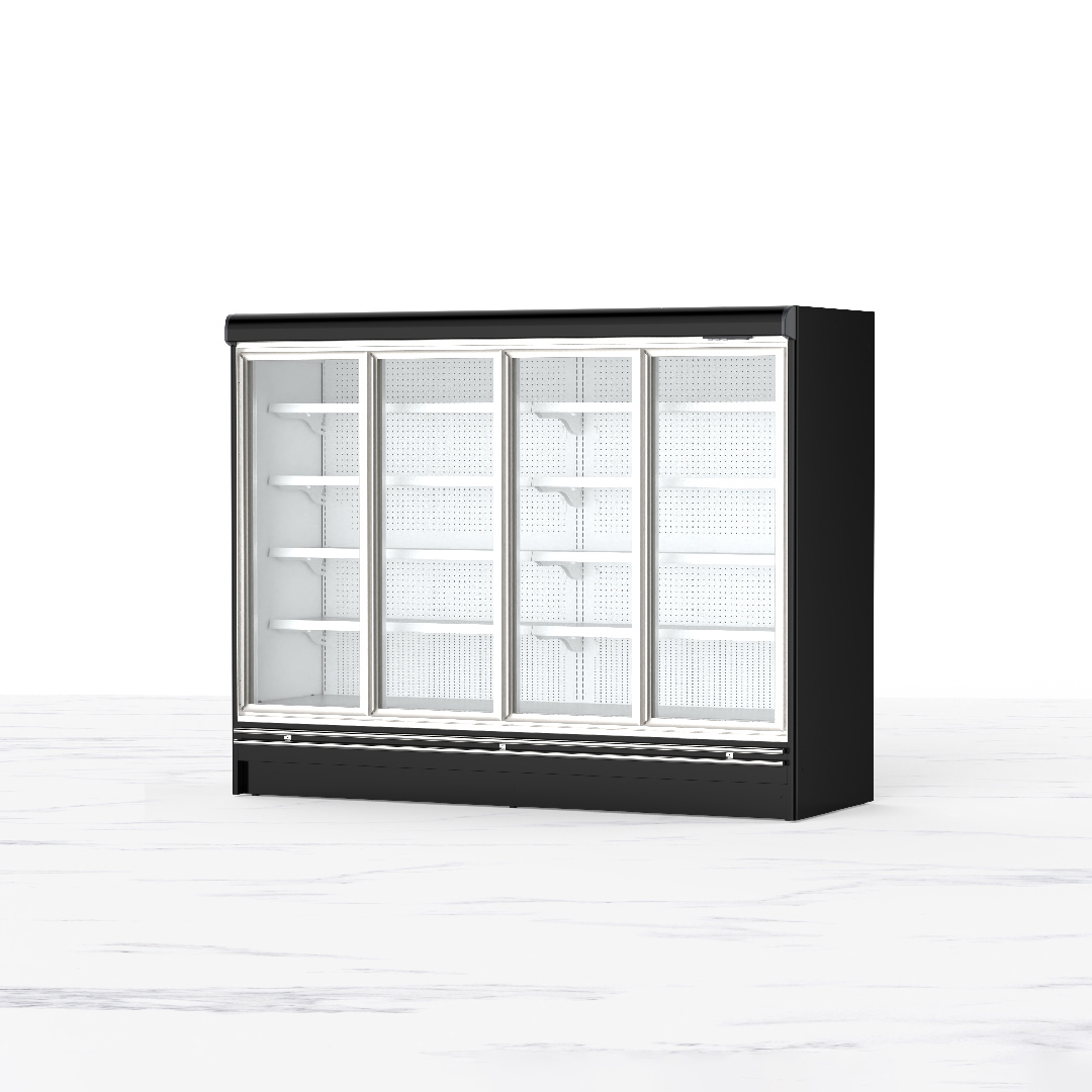 Glass-Door Upright Fridge Remote refrigerator