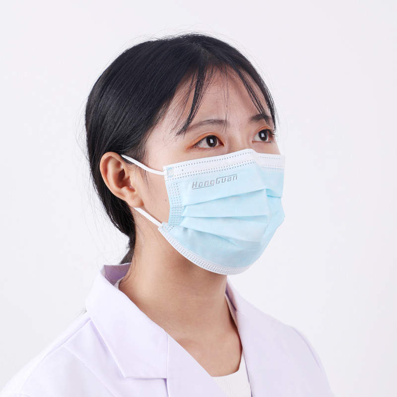 Non Woven Type IIR 3Ply Earloop Facemask Customized Disposable Medical Surgical Face Mask