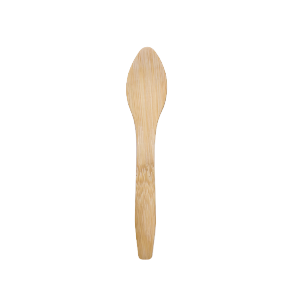 140mm Kraft Tableware Disposable Bamboo Cutlery Laser Engraved