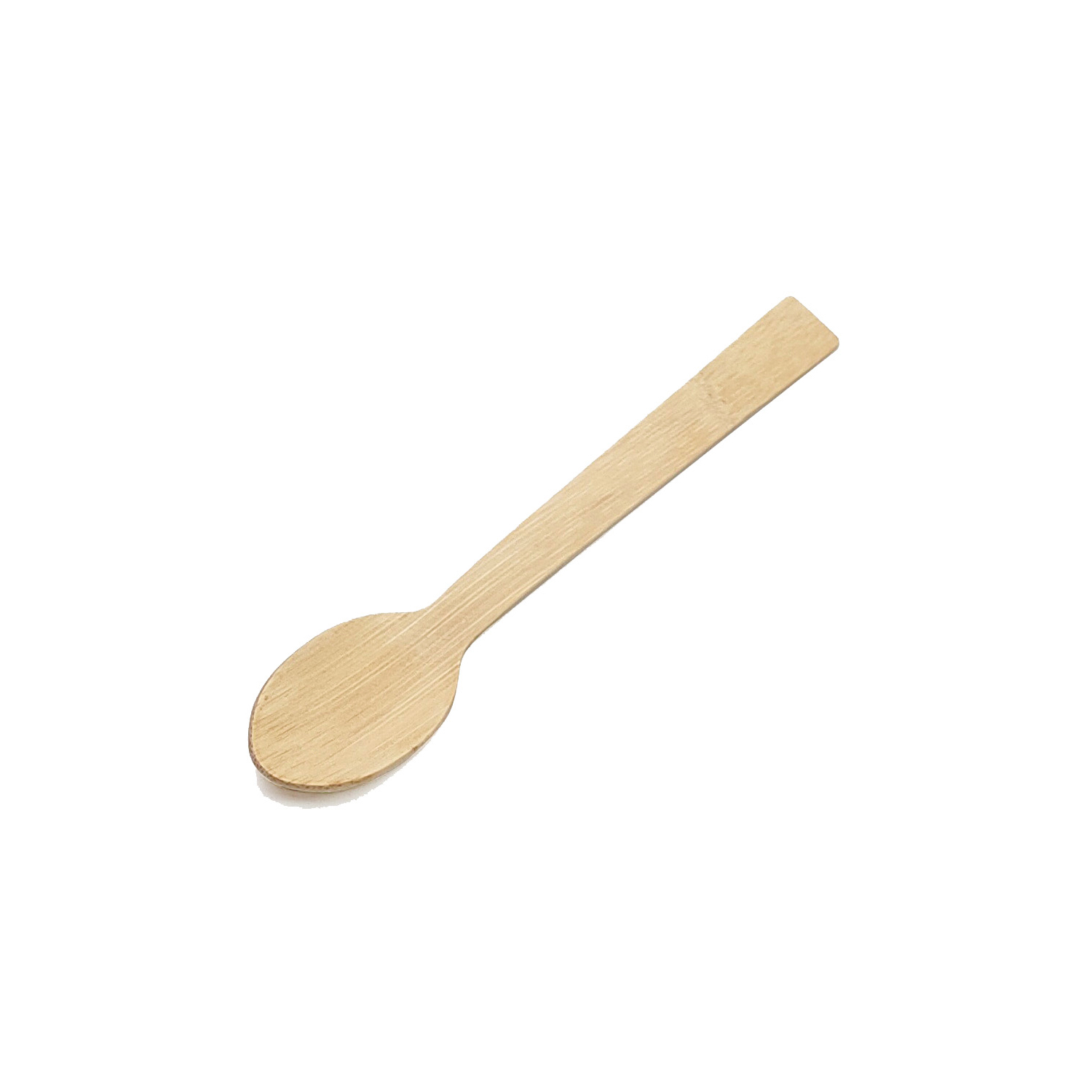 Disposable Bamboo cutlery with bamboo handle and box wrapped