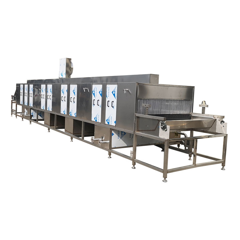 High pressure spray cleaning line hardware sink heating plate oil removal, cleaning and drying equipment