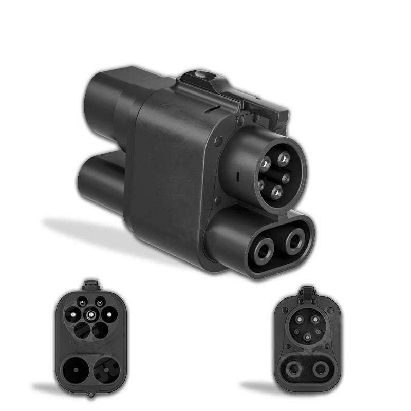 CCS2 to CCS1 DC Fast Charging Connector Adapter for Electric Cars Vehicles