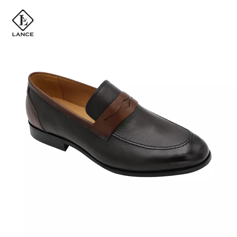 Penny Loafer for men slip-on genuine leather shoes manufacturer