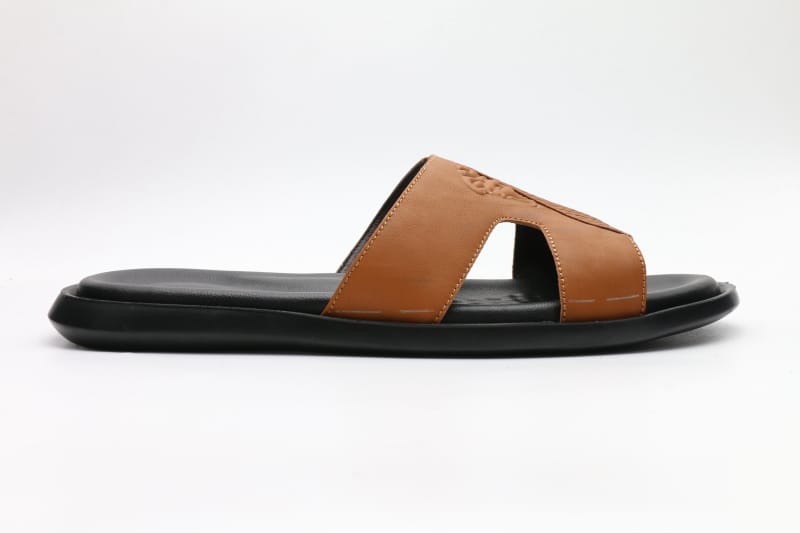 men slipper cow leather in brown shoes customisation
