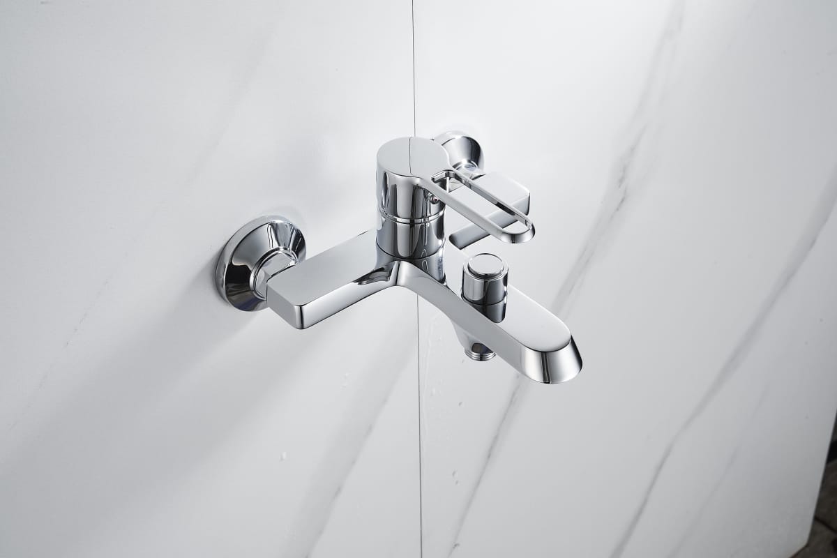 Momali Wall Mount Bathroom Bath Faucet with Diverter