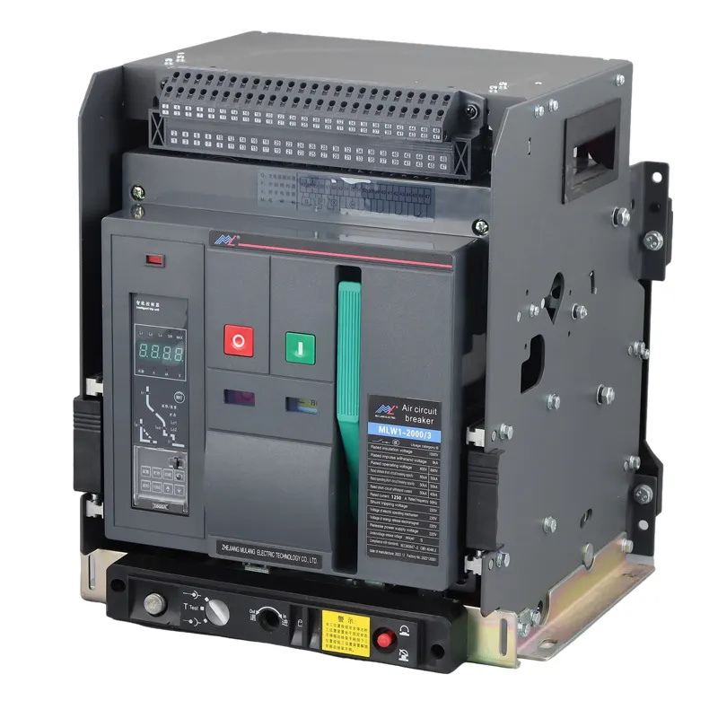 MULANG MLW1-630A-6300A low voltage 3 pole or 4 pole industrial control intelligent universal withdrawable air circuit breaker ACB
