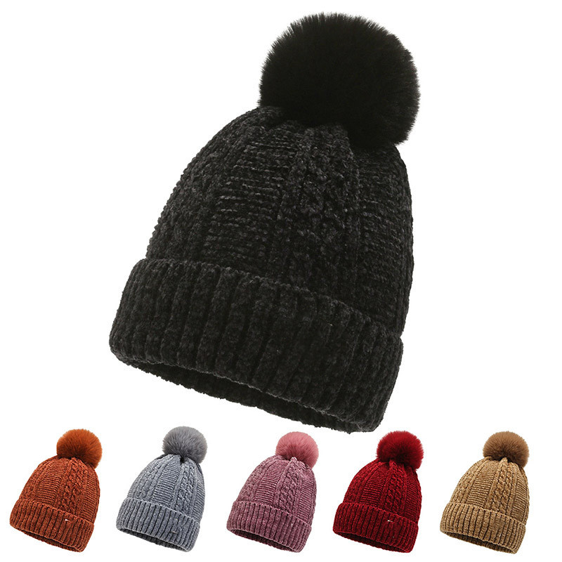 Women and Men Beanie Winter OversizedKnitted Pom Pom Beanie Hat