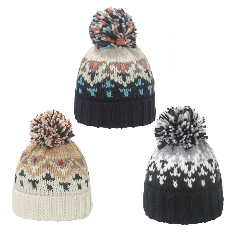 Women's Winter Hat Pom Beanie for Women, Warm Knitted Beanie hat