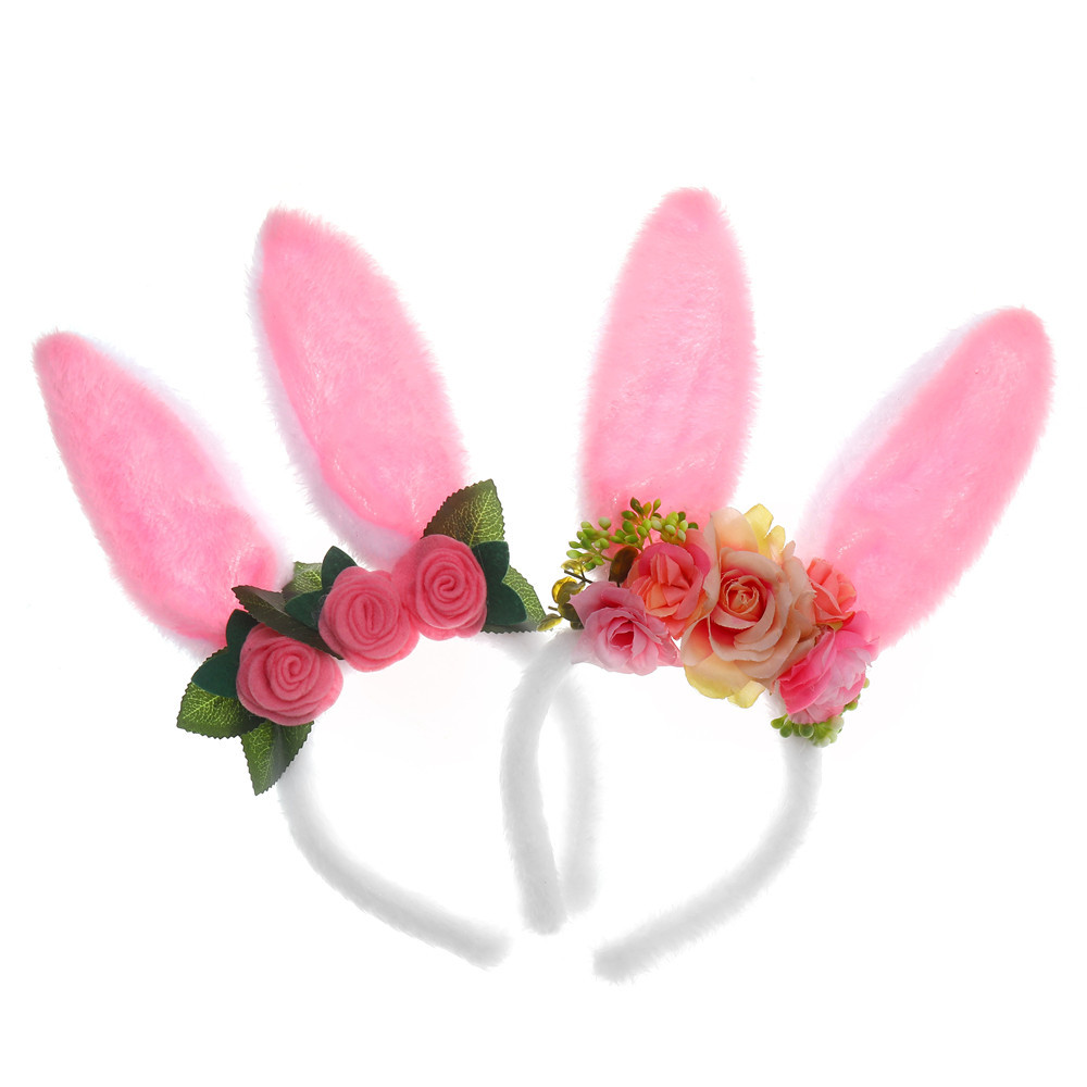 Ears Headbands  Plush Easter Cute Rabbit Ears Headbands for Party 