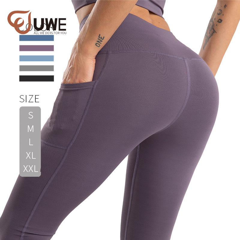 Yoga Pants With Pocket Wholesale High Waist Fashion Elastic Seamless Leggings