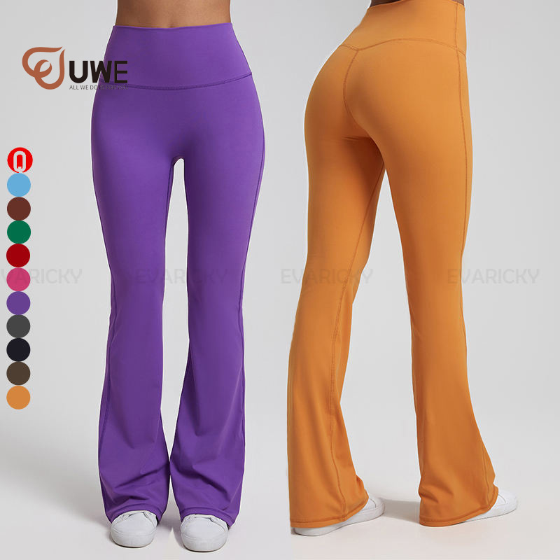 Yoga Flared Pants Seamless Workout Outdoor Leggings