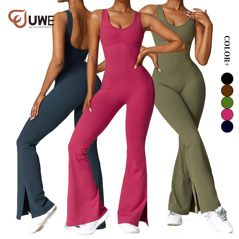 Yoga Jumpsuits Casual Flare Dance Workout Set