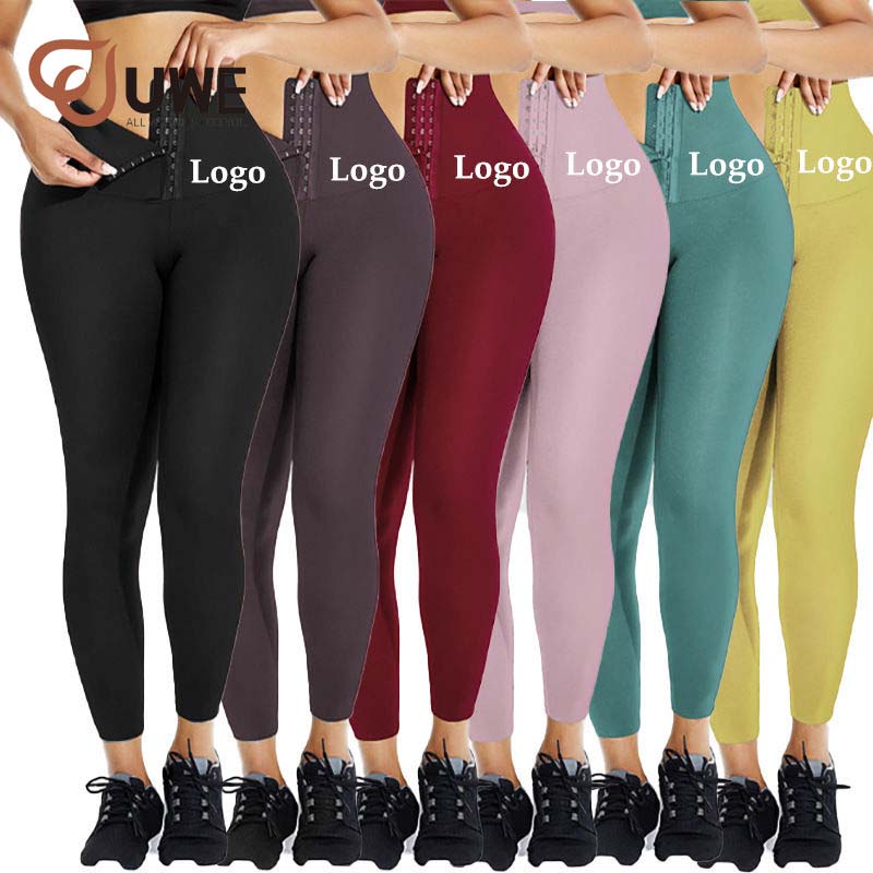 Custom Yoga Pants Adjustable Hooks Corset Waist Wholesale Leggings
