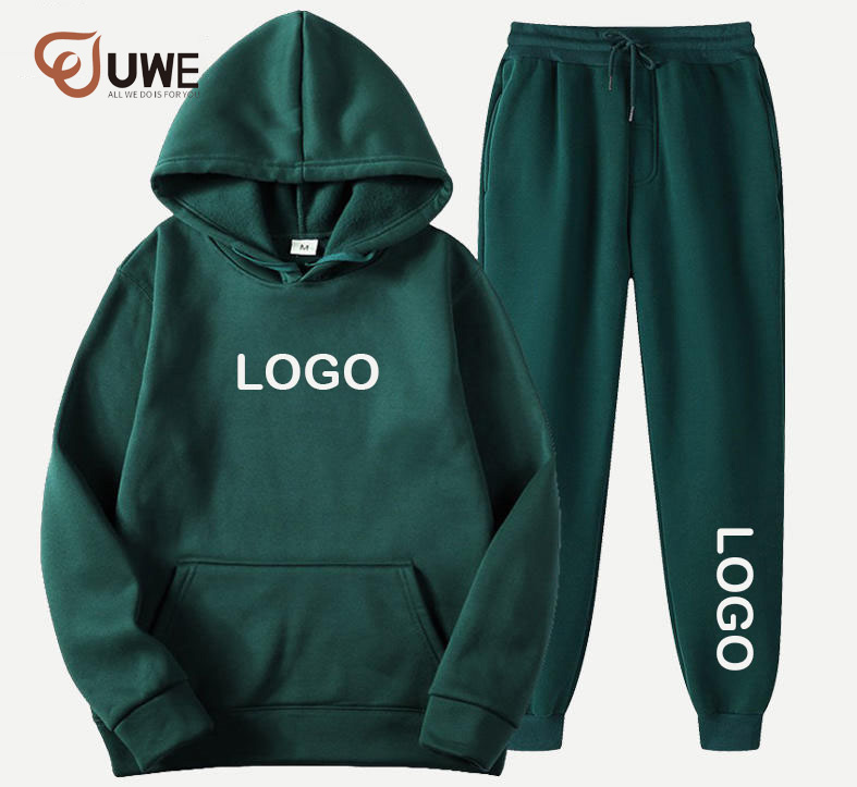 Tracksuit Cotton Thick Hoodie And Joggers Set Plus Size Sweatsuit