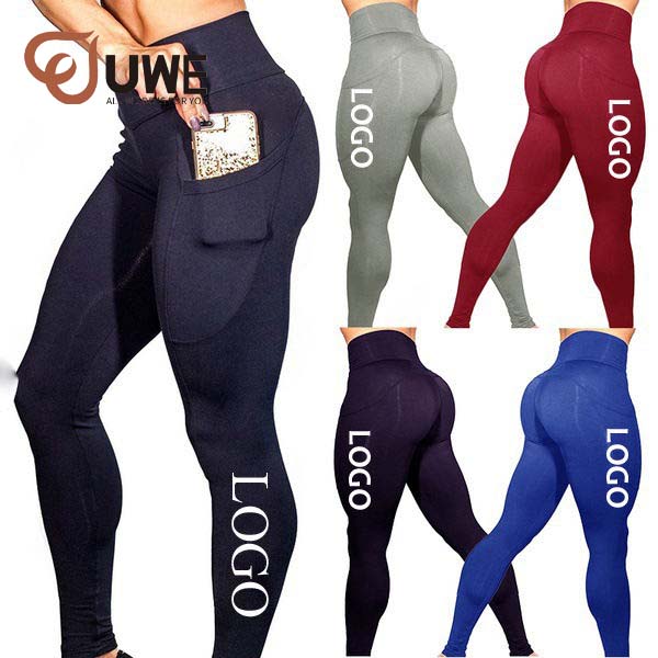 Custom Logo Cheap Fitness Yoga Pants With Pockets