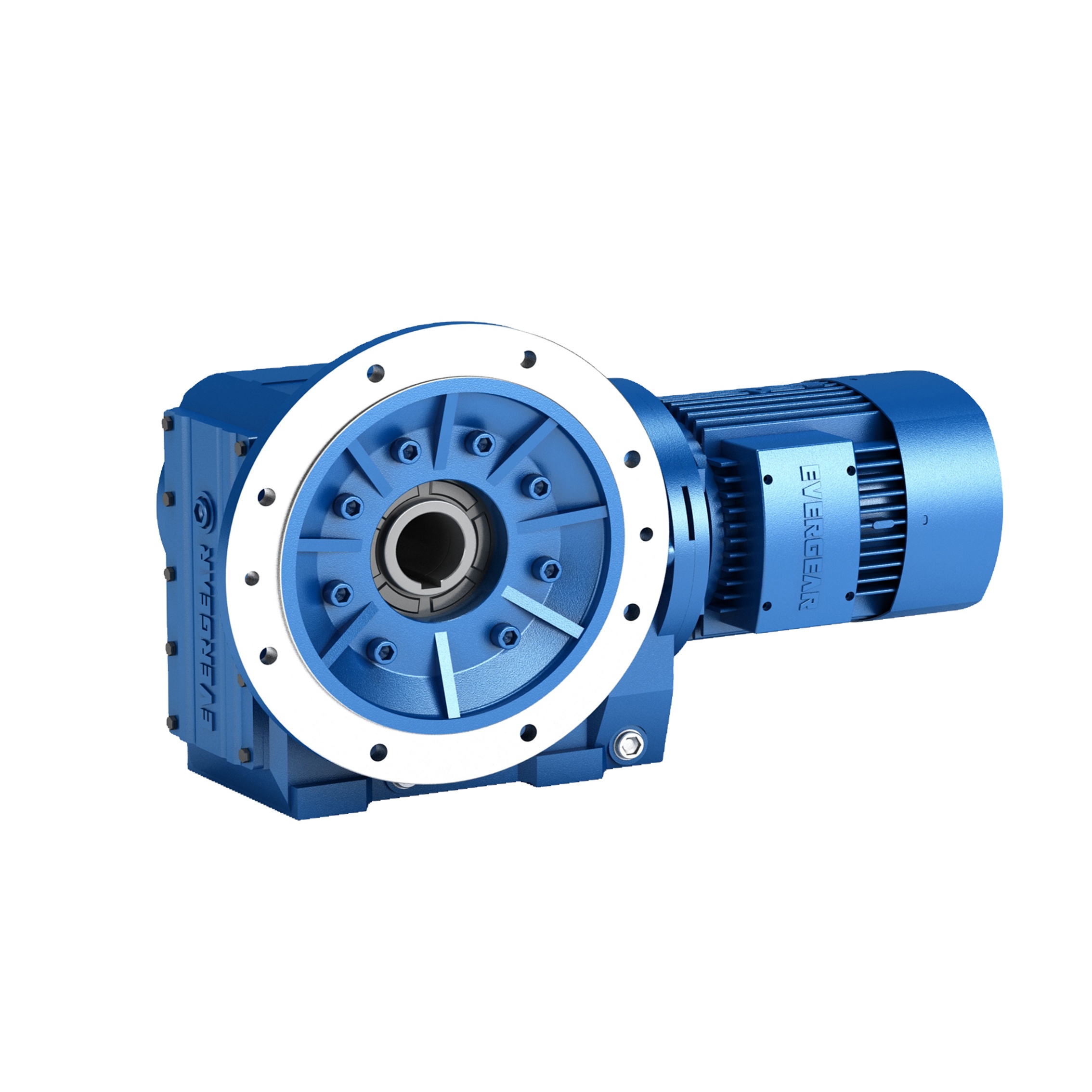 EVERGEAR DRIVE gear reducer kaf97 for wood shavings right angle hollow shaft flange gear motor