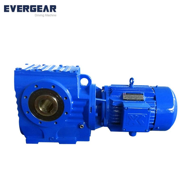 Hollow shaft helical gear worm gearbox motors for chemical and construction machinery