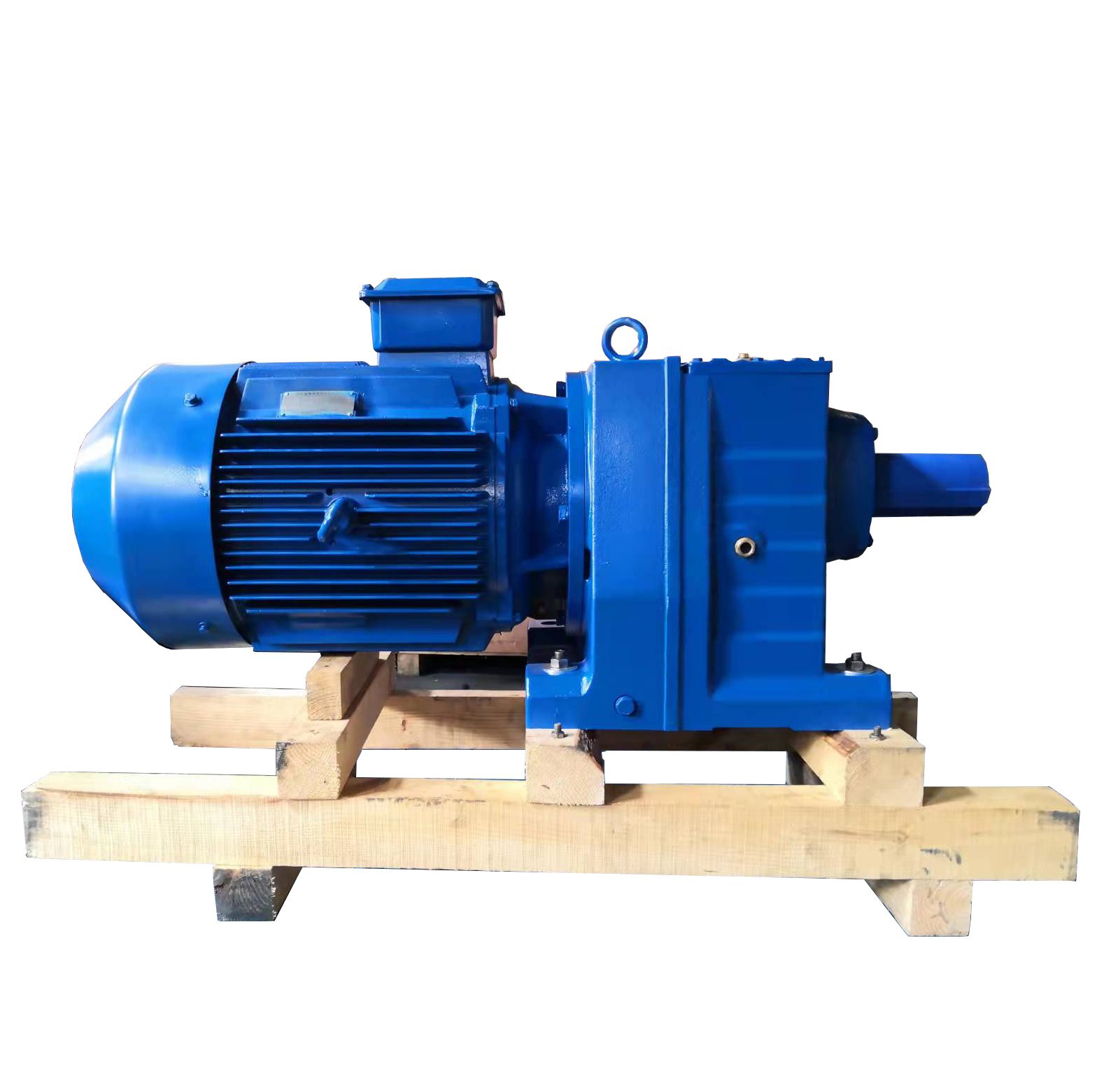 Inline shaft gearmotor 3hp R series coaxial helical gear speed reducer