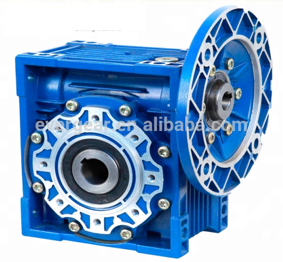 NMRV Aluminum casting transmission gearbox and worm speed reducer 1 30 ratio speed reducer gearbox