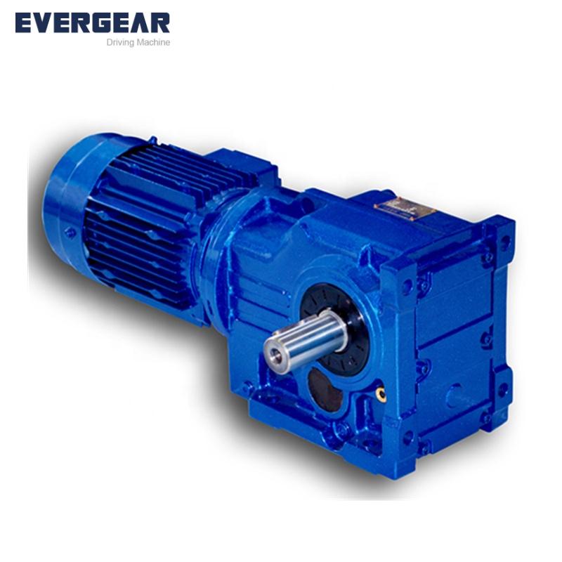 EK series bevel speed reducer reduction gear reducer agricultural machine gearbox marine 90 degree gearbox gear reducer box