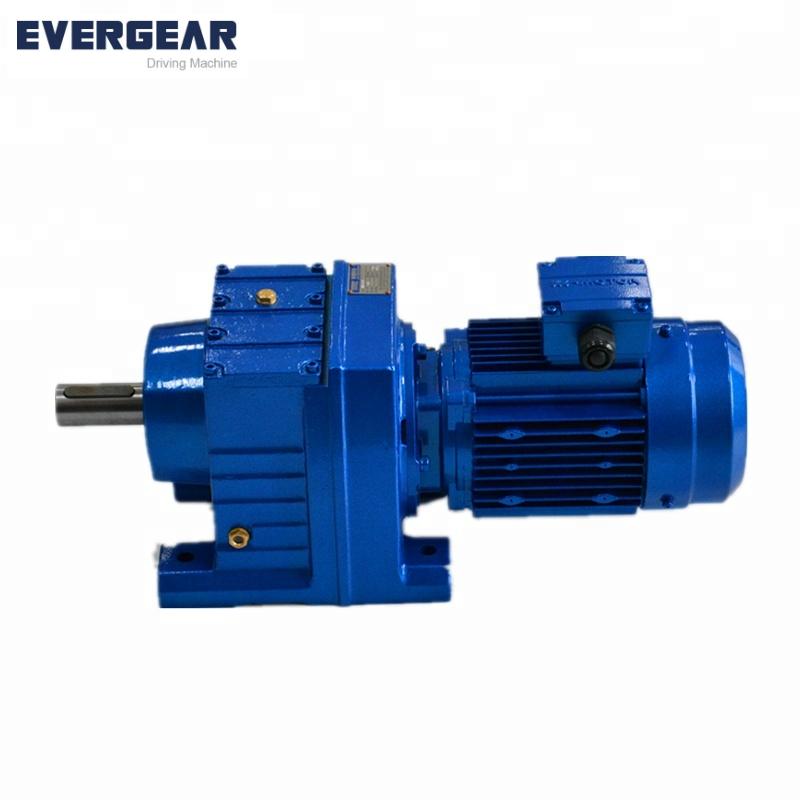 EVERGEAR Brand 20CrMnTi  Hardened Helical gear reducer with 3/three phase induction motor