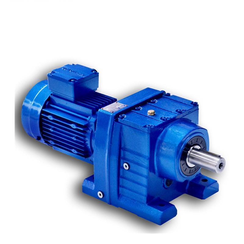 Ratio 1 2  high efficiency R series foot-mounted Coaxial Helical Gear reducer