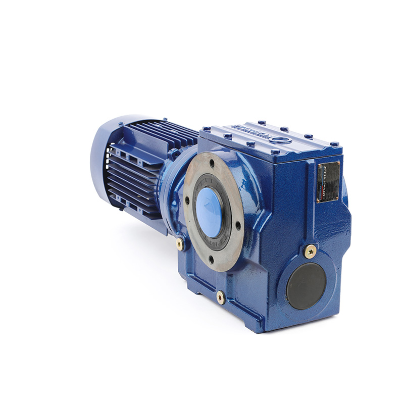 S series foot-mounted helical- worm gear reductor flange-mounted reducer with hollow-shaft