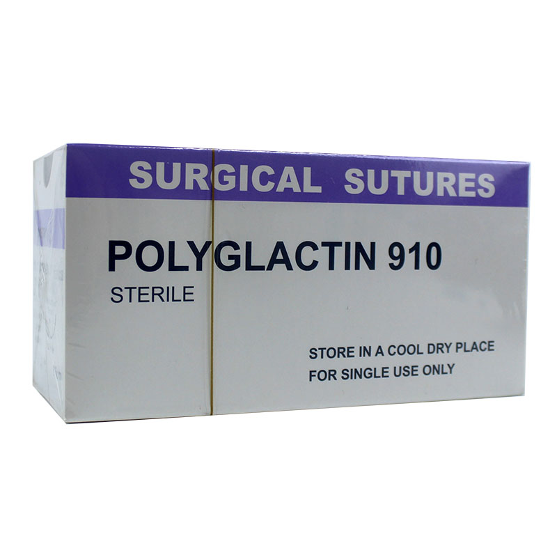Synthetic Absorbable Polyglactin 910 Suture with Needle